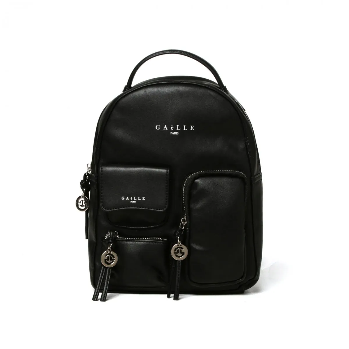Zaino Con Tasche Frontali, Nero